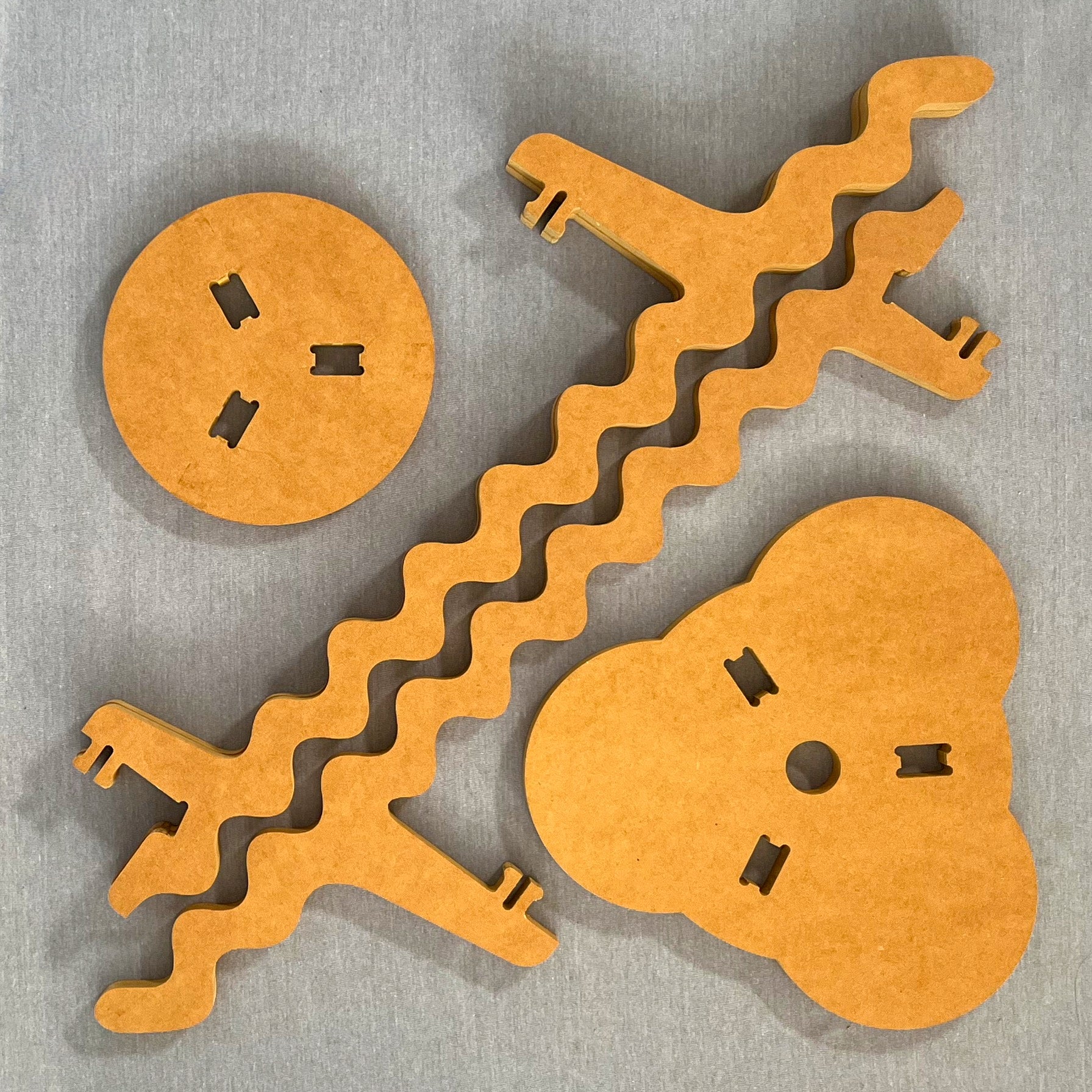 Xigglie Saffron Two-Up Plant Stand  parts un-assembled.